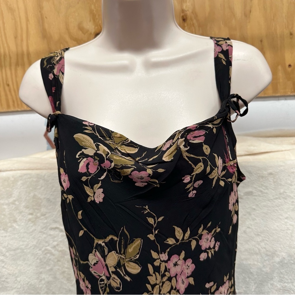 Johnathan Martin women floral silk dress asymmetric whimsigoth fairy grunge 12 - Picture 9 of 10